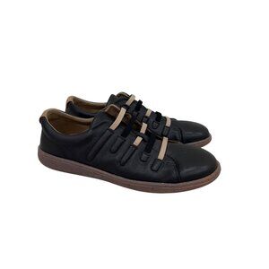 On Foot 14608 Black Leather Slip On Shoes Spain Womens size 41 US 9.5